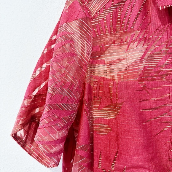 Anthropologie Maeve Sheer Sun Palm Button Up  |R6 - Picture 3 of 9